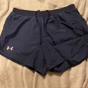 navy blue athletic shorts